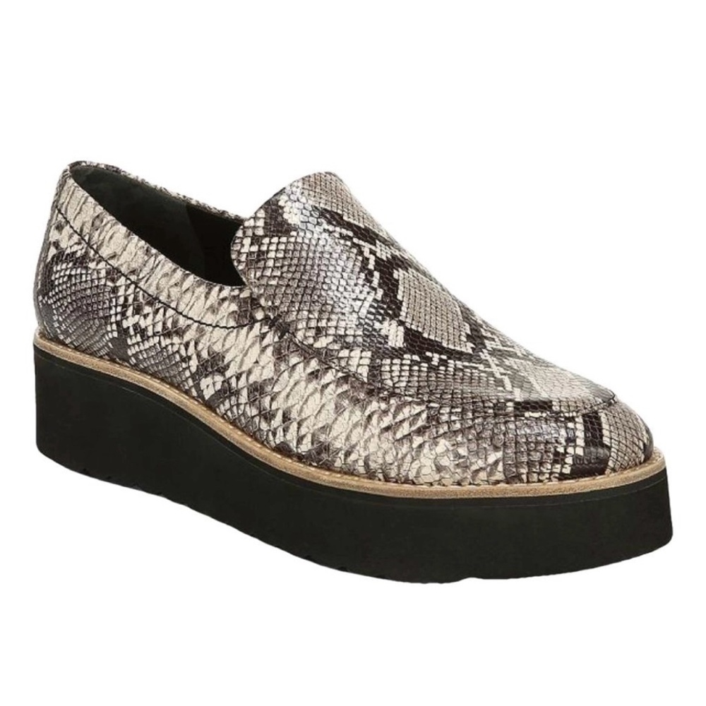 Vince Snakeskin Platform Loafers Size 8.5/9